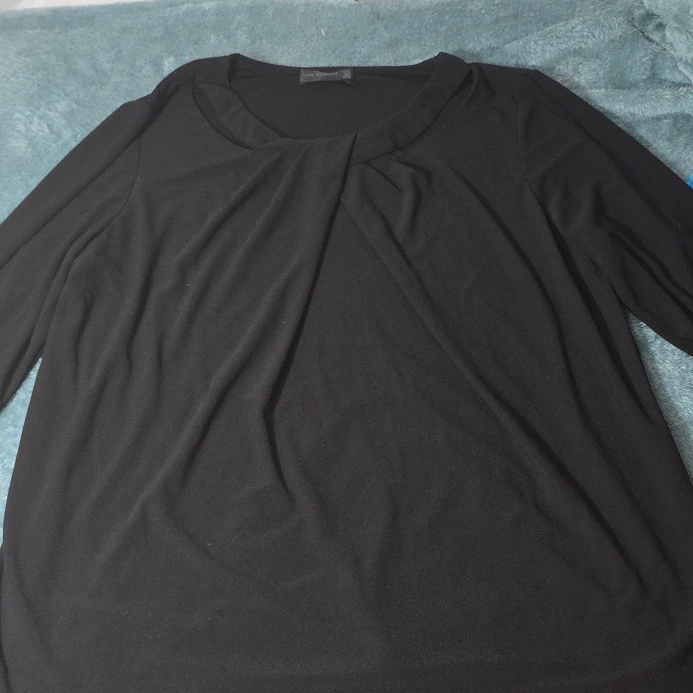 Love Scarlett Black Long Sleeve Blouse